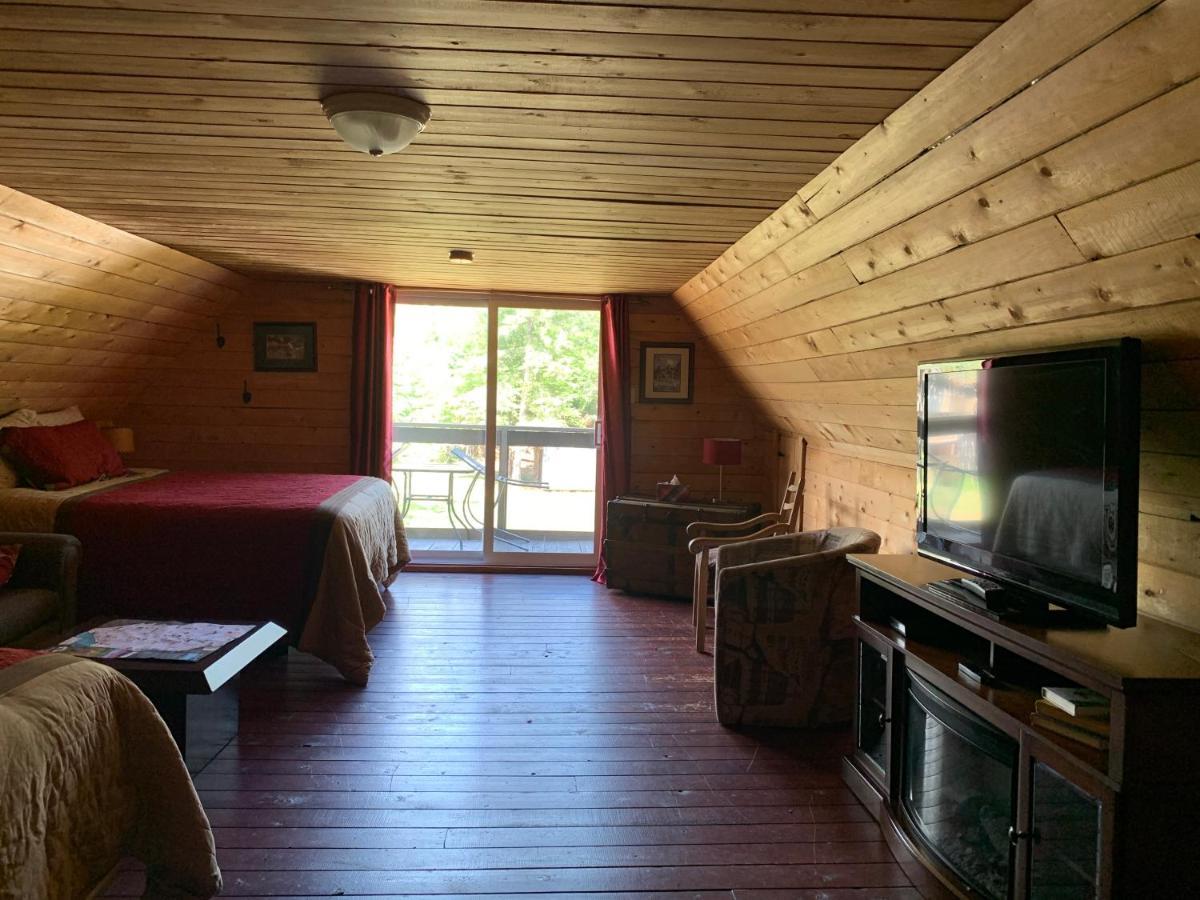 L'Auberge Refuge Du Trappeur Saint-Mathieu-du-Parc Dış mekan fotoğraf