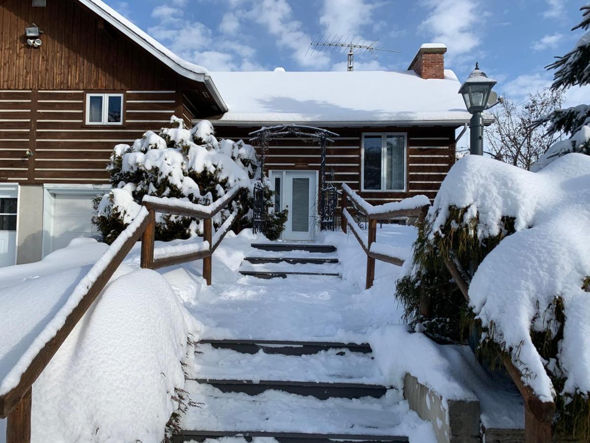 L'Auberge Refuge Du Trappeur Saint-Mathieu-du-Parc Dış mekan fotoğraf