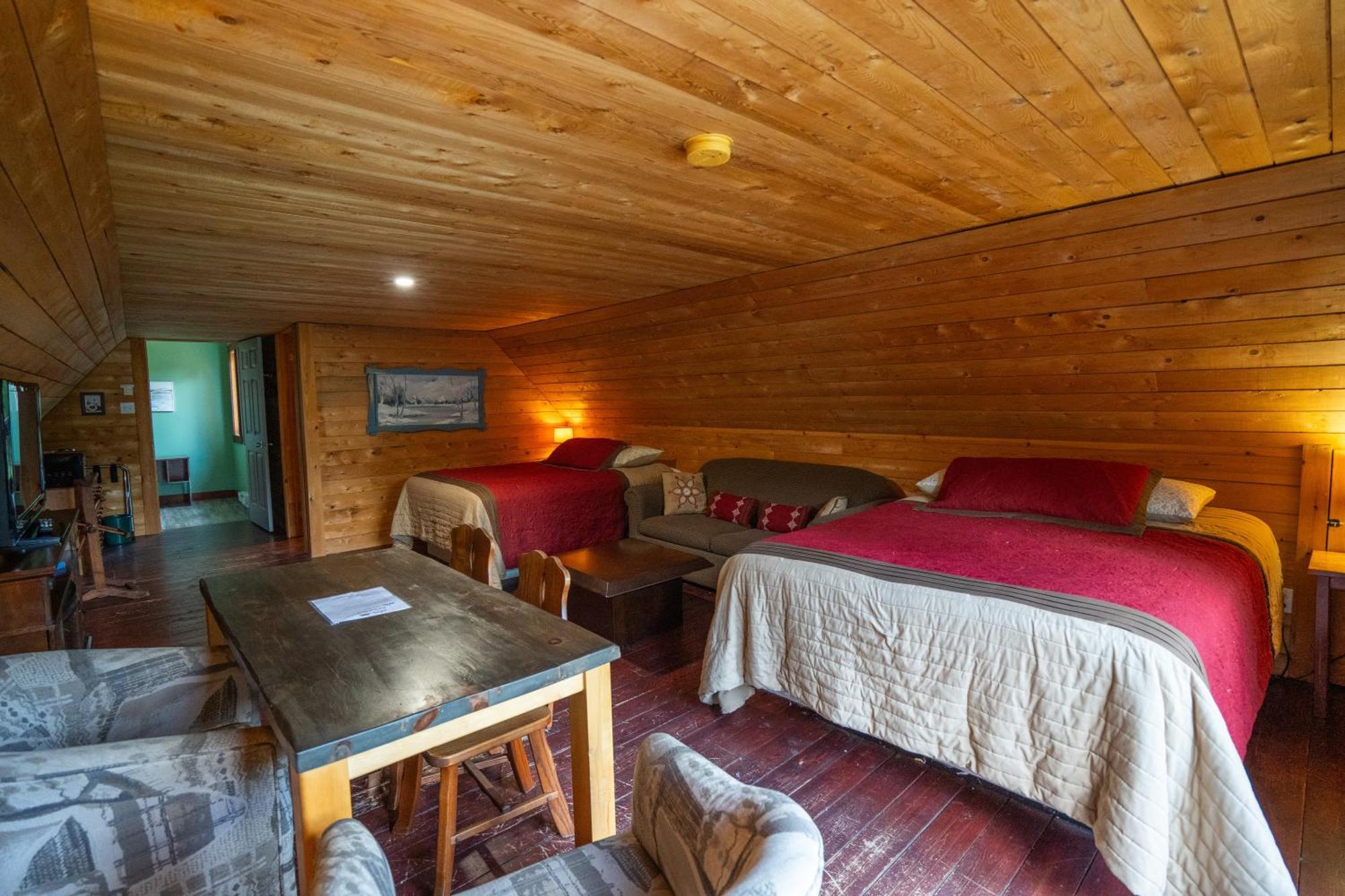 L'Auberge Refuge Du Trappeur Saint-Mathieu-du-Parc Dış mekan fotoğraf