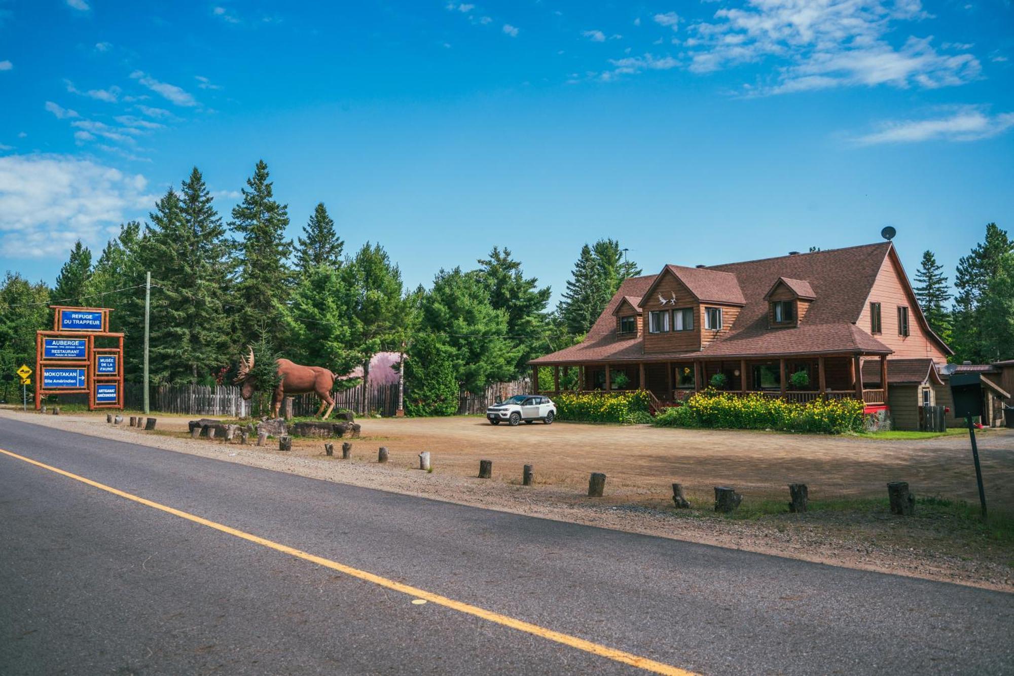 L'Auberge Refuge Du Trappeur Saint-Mathieu-du-Parc Dış mekan fotoğraf