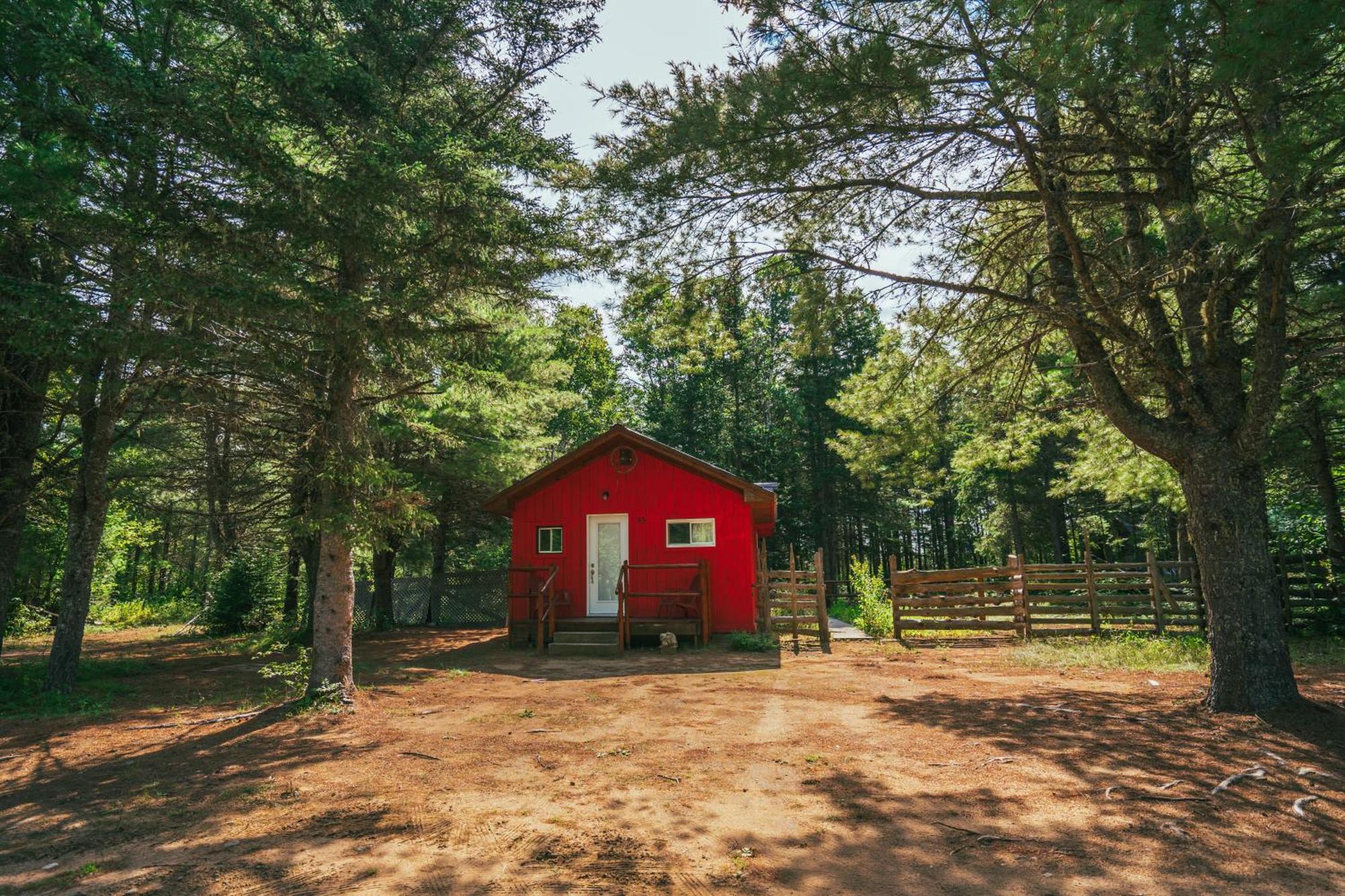 L'Auberge Refuge Du Trappeur Saint-Mathieu-du-Parc Dış mekan fotoğraf